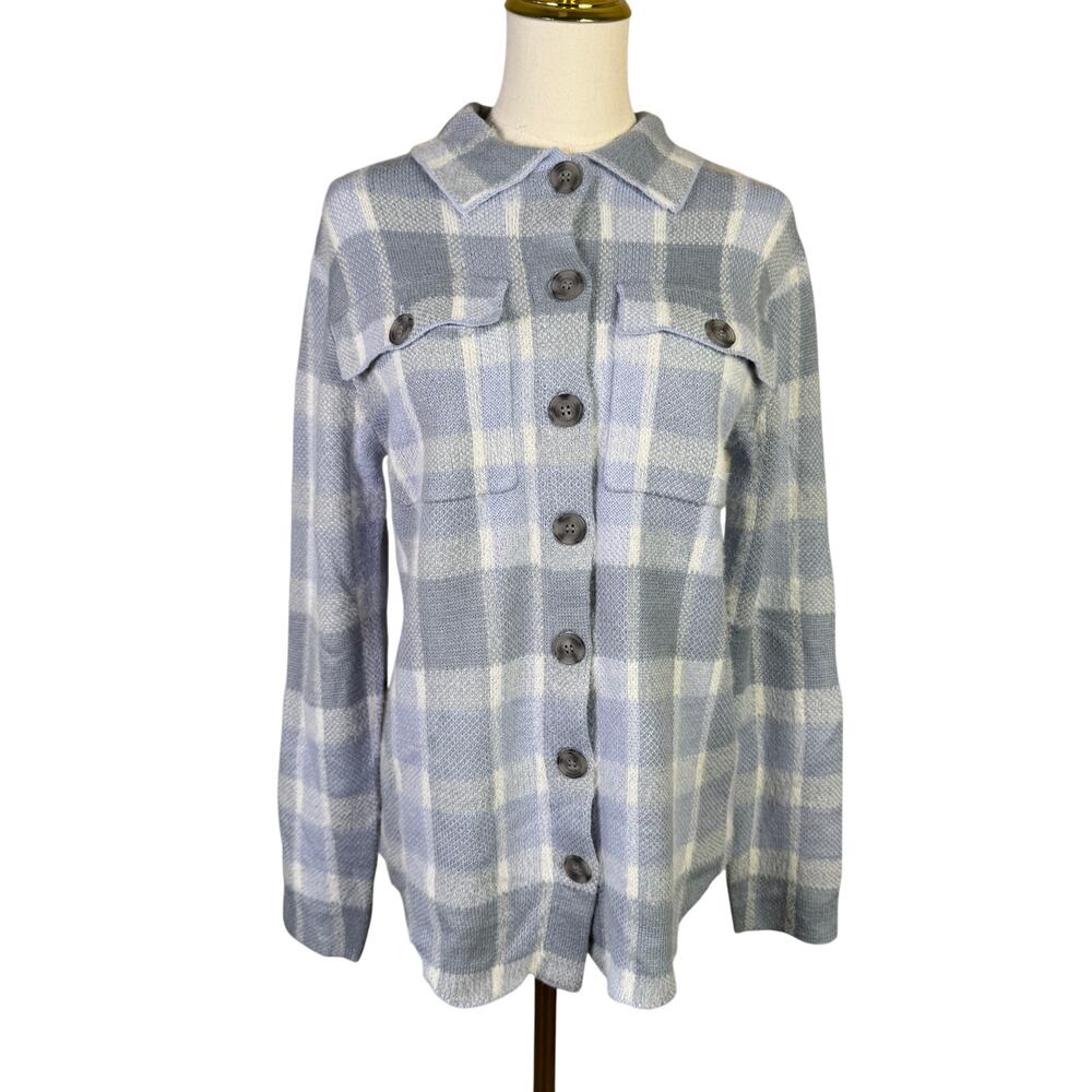 William Rast Button Up Plaid Long Sleeve Shirt Jacket US Women's XS